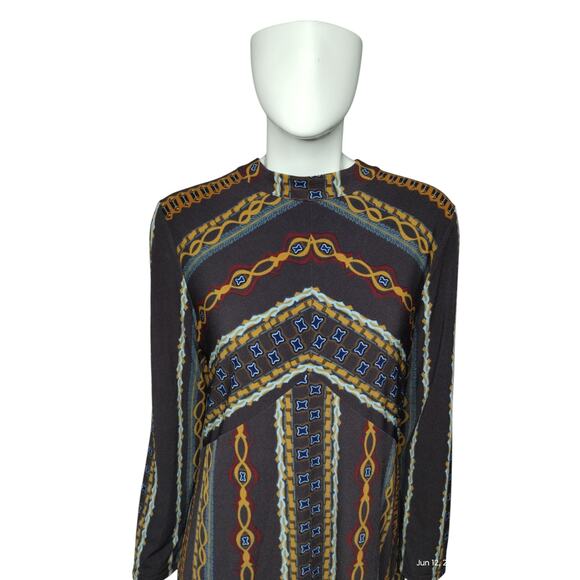 Free People Womens Stella knit Dress size M Aztec Western Cowgirl Vibes Boho - Picture 6 of 13